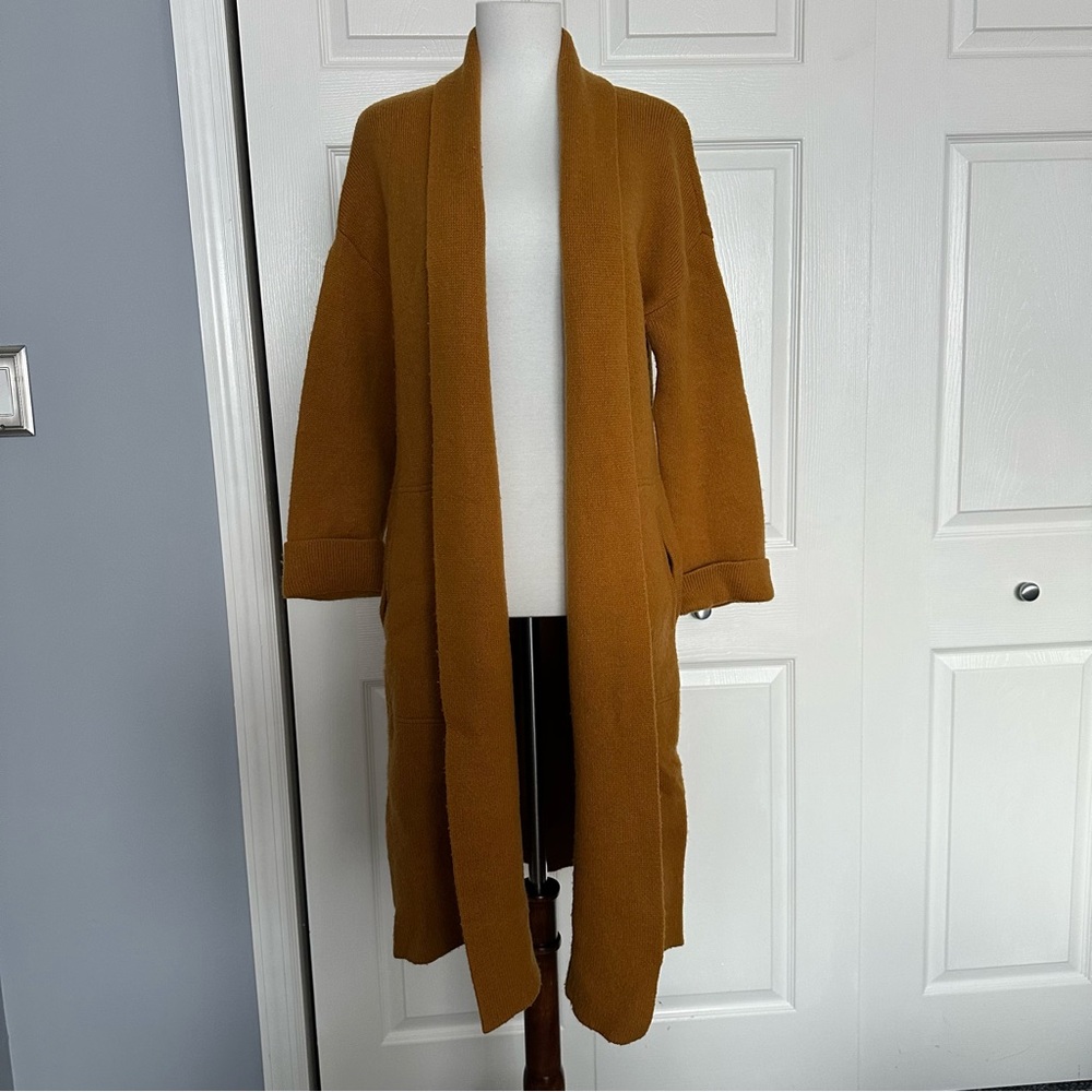 Madewell rivington sweater Mustard Yellow Long Coat
